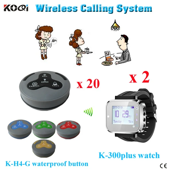 

Ycall Brand 433mhz coffee shop reataurant waiter calling guest call service wireless waiter call system