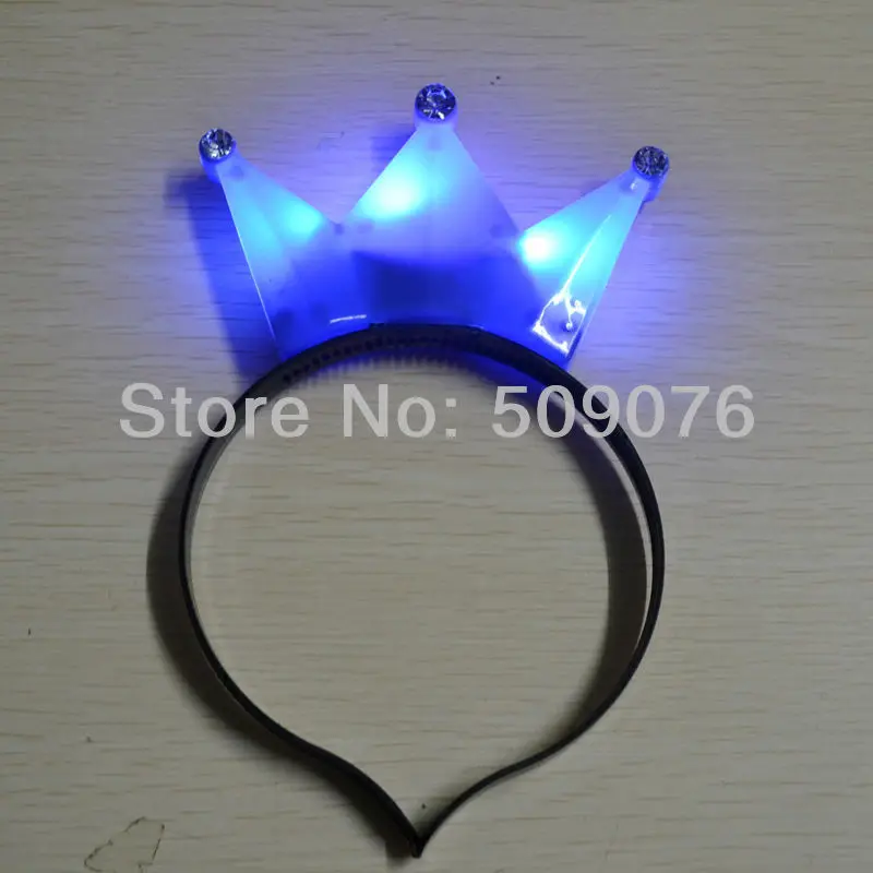 12 шт./лот принцесса тиара Корона мигающий свет led повязки курица вечерние аксессуары для волос Rave костюм Наряжаться Свадебные украшения