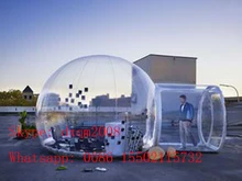 Factory Customized Clear Outdoor Single Tunnel Inflatable Bubble Camping Tent / Inflatable camping tent