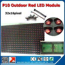 TEEHO светодиодная вывеска P10 уличный красный светодиодный модуль 346 dip Led высокая яркость для наружного p10 led красная доска