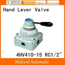 4HV410-15 ручной реверсивный клапан 4 положения пути 2 вентиляции роторный клапанный канал RC1/" ручной клапан