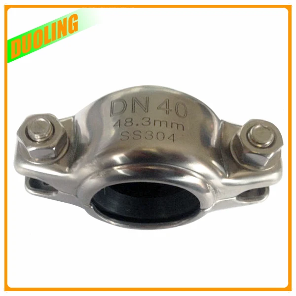 DN 65 2," 73 мм SS304 нержавеющая сталь 500psi продольно-свертная муфта