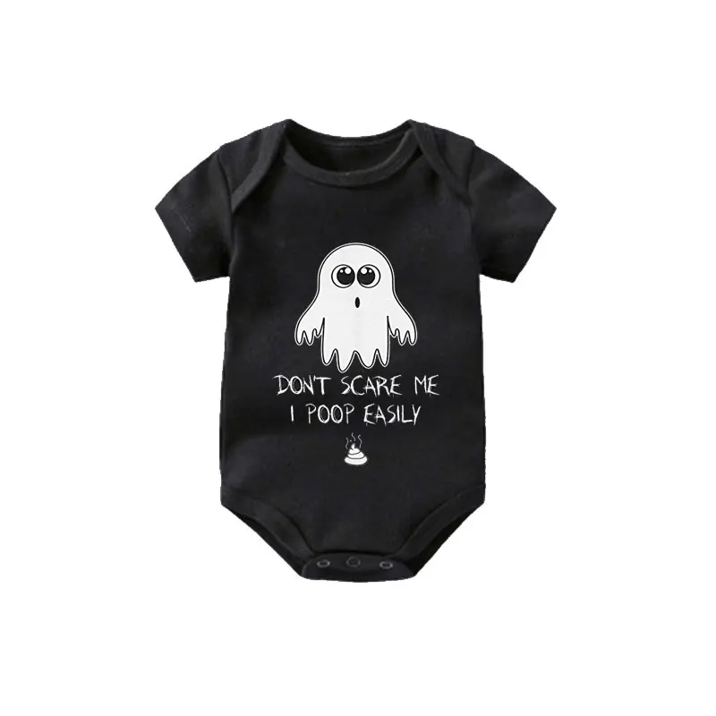 YSCULBUTOL Don't Scare Me I Poop легко смешной Хэллоуин призрак ребенка ползунки боди