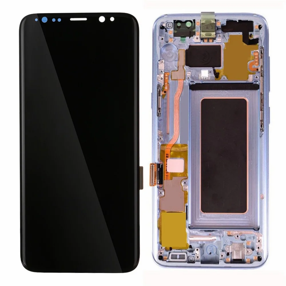 ЖК-дисплей Оцифровка ch экран в сборе для Samsung Galaxy S8 дисплей черный