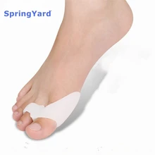 

SpringYard (4 pairs/lot) Gel Big Toe Protector Bunion Guard Hallux Valgus/Overlapping Toes Orthopedic Toe Separator Foot Care