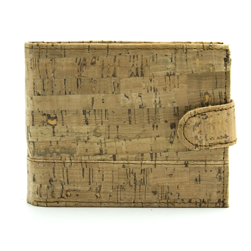 

Rustic Natural Cork Wallet for Men cork vegan handmade casual wooden Eco wallet from Portugal BAG-311