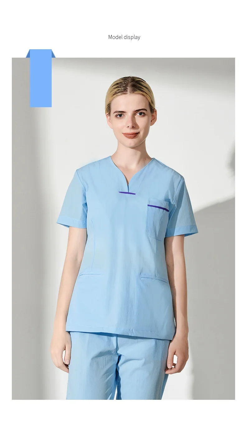 2018 Бесплатная доставка больницы комплект скраб Красота салон униформа для сотрудниц спа-салонов стоматологическая клиника врачи