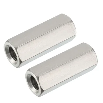 

UXCELL 2Pcs M12 X 1.75-Pitch Nuts 30/40/50mm Length 304 Stainless Steel Metric Hex Coupling Nut For Both Indoor And Outdoor Use
