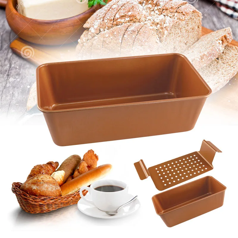 Grand Innovation Non stick Coated Copper Meatloaf Pan, Baking tray Pan