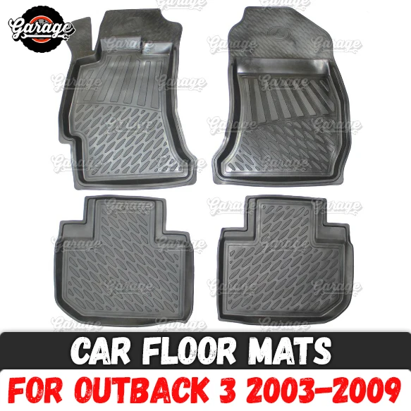 

Car floor mats case for Subaru Outback 3 2003-2009 rubber 1 set / 4 pcs or 2 pcs accessories protect of carpet decoration