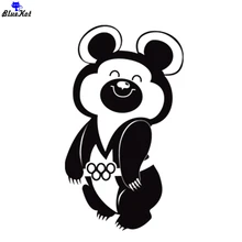 CS-008#20*11.6 cm Olympic Bear 1980 cool vinyl car sticker and decal for rear window/bumper auto car stickers removable spider web hood rear window auto car vinyl decal stickers