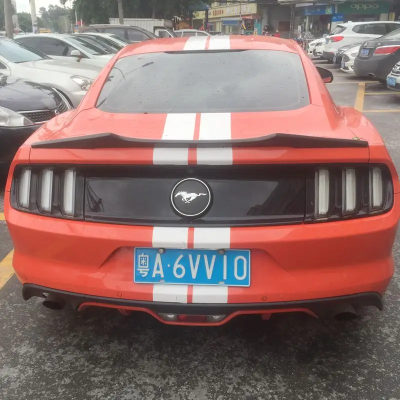 В Стиль для Ford Mustang 2 двери купе-UP углеродного волокна задний карбоновый спойлер Mustang крыло спойлера