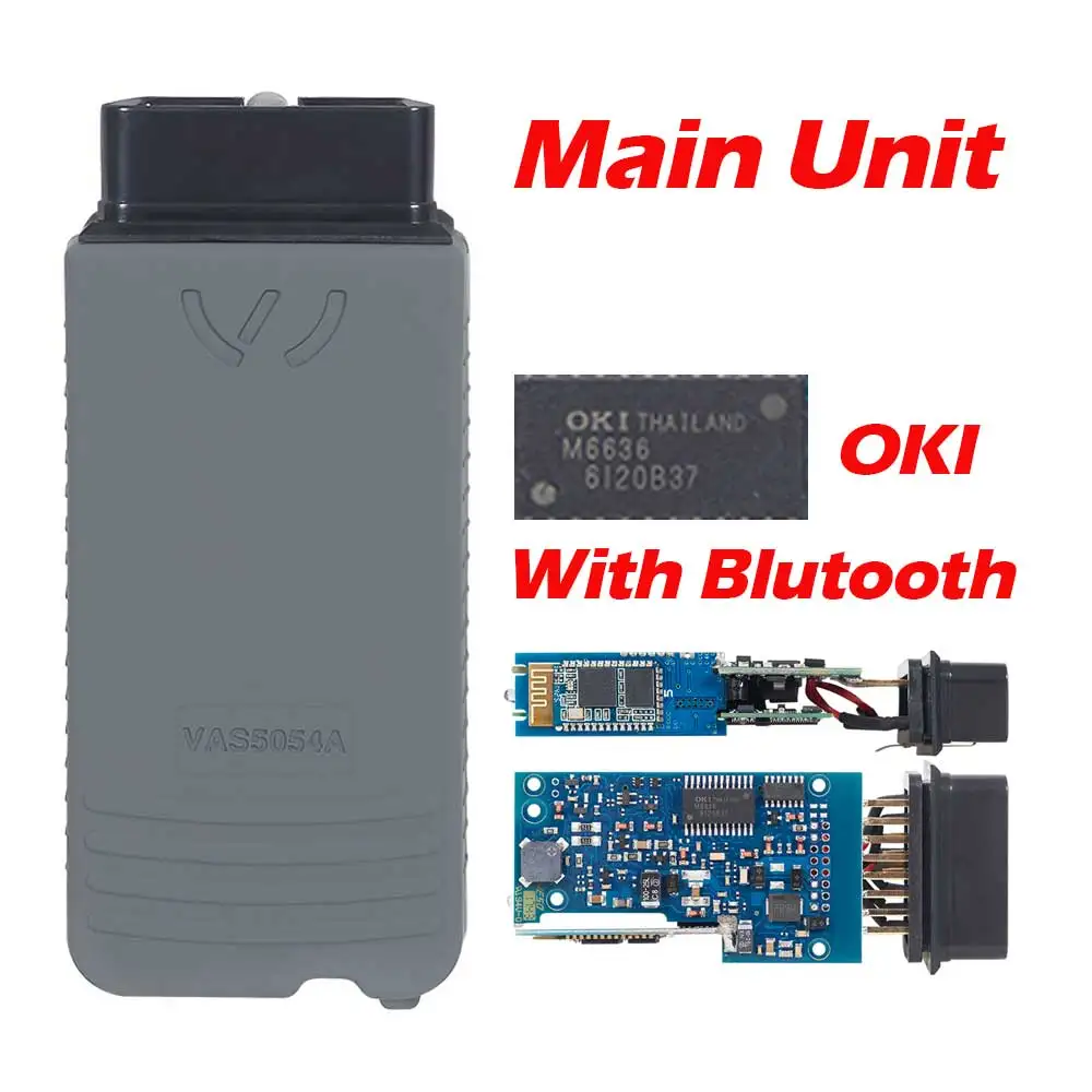 Новейший 5054A OKI полный чип Bluetooth AMB2300 5054A V5.1.5+ Keygen 6154 UDS для VAG диагностический инструмент