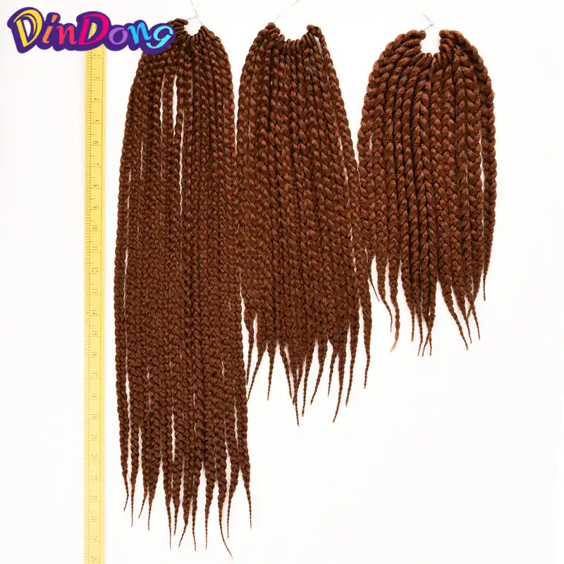 Dindong Crotchet Braids Box Braids With Synthetic Hair 12 18