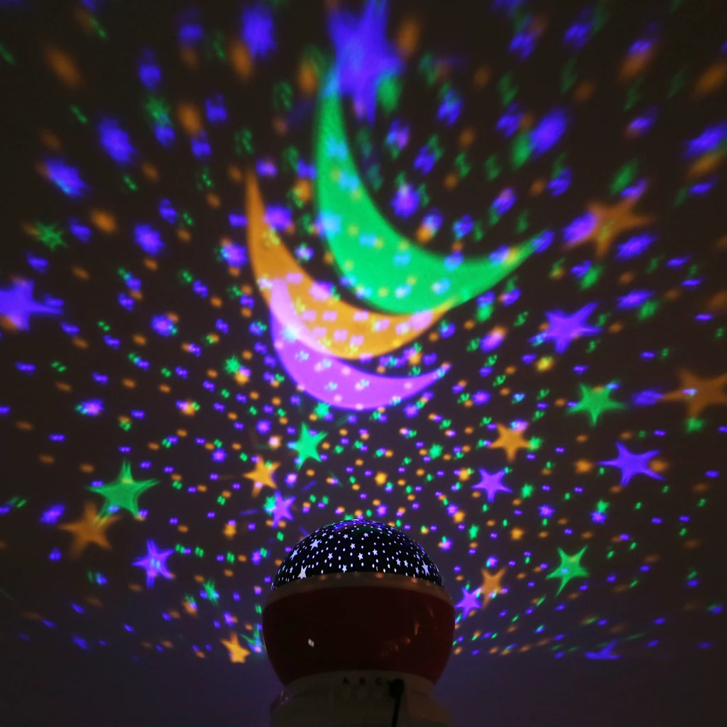 Luzes da Noite de mesa rotativa noite/luz usb Fonte de Luz : Lâmpadas Led