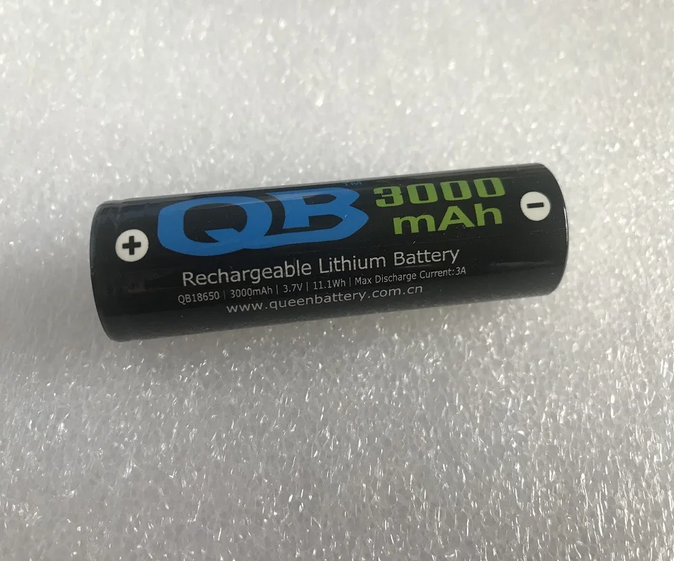 (200pcs/lot free shipping)QB 18650 QB18650 3000mAh video LAPTOP LED lamp GPS tracker toys battery cell 3.7V rechargeable cell