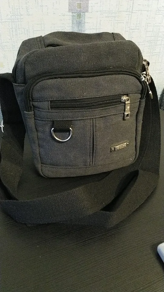 Fashion Men Shoulder Bag High Quality Canvas Handbag for Male Messenger Bag Casual Travel Bags Men Messenger Bags Male Clutches photo review