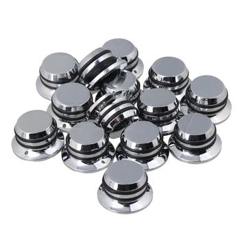

Yibuy Silver Zinc Alloy Guitar Bass Parts Tone Tunning Top Hat Knobs Metal Pack of 20