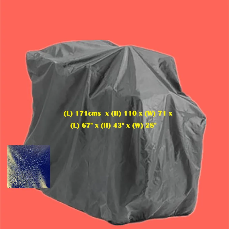 

Mobility Scooter Storage Cover, Wheelchair Waterproof Storage Cover Large size from Dust Dirt Snow Rain Sun Rays (67x28x43 inch)