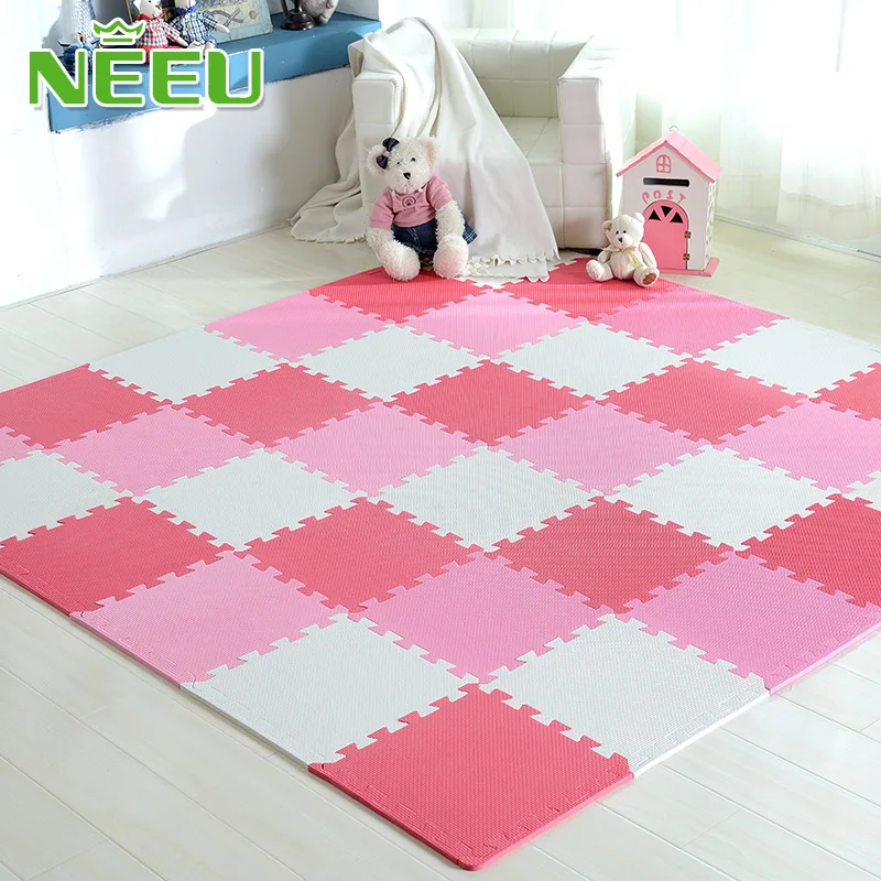 Детский игровой коврик Neeu однотонный Коврик пазл из вспененного