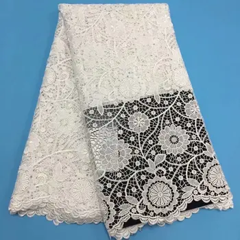 

Free shipping cord lace fabric, 3D flower rhinestone lace fabric, Cotton lace fabric for bridal dress