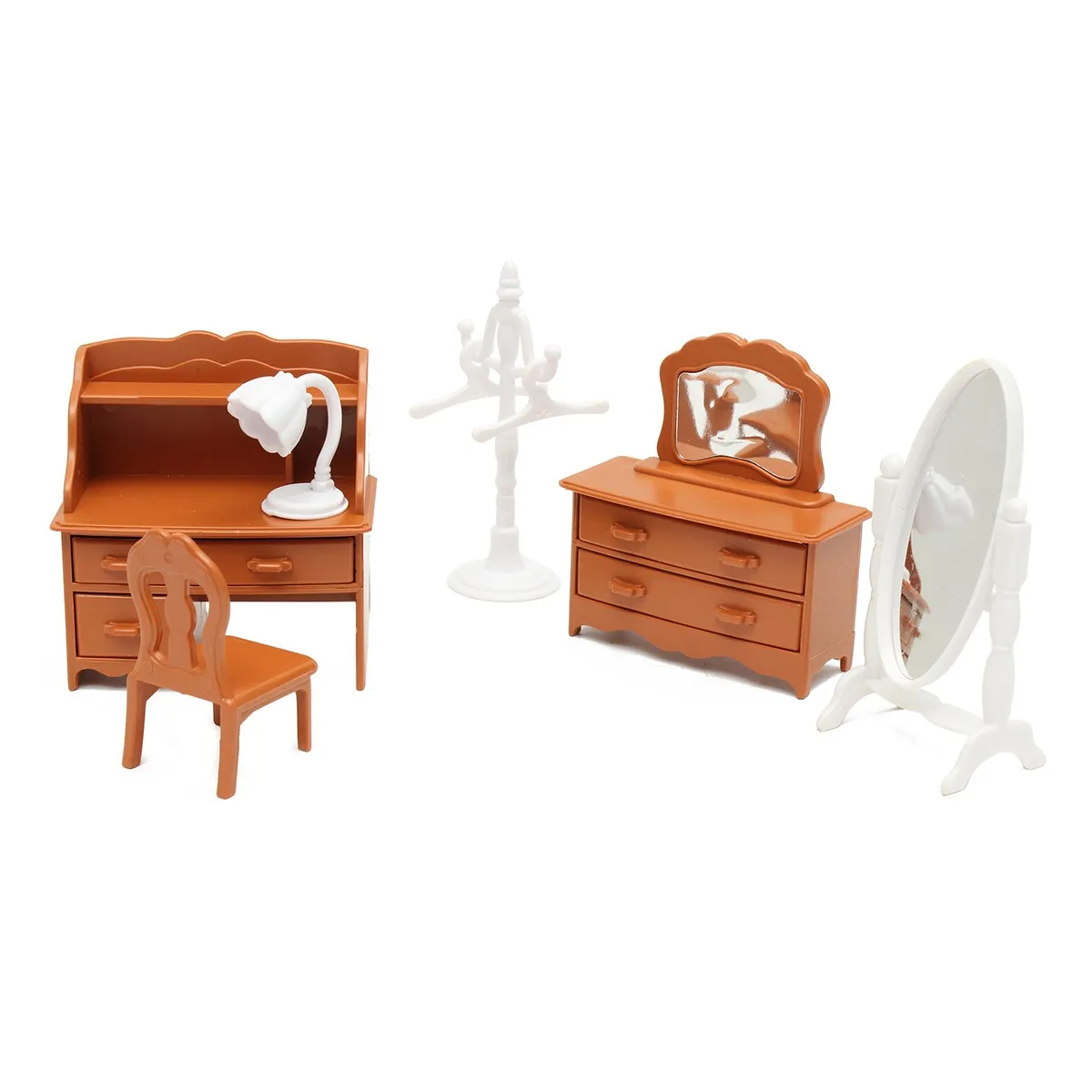 مصغرة المعيشة غرفة خلع الملابس الجدول مجموعات أثاث الأطفال البسيطة دمية ديكور المنزل الاطفال لعبة بيت الدمية لعب هدية