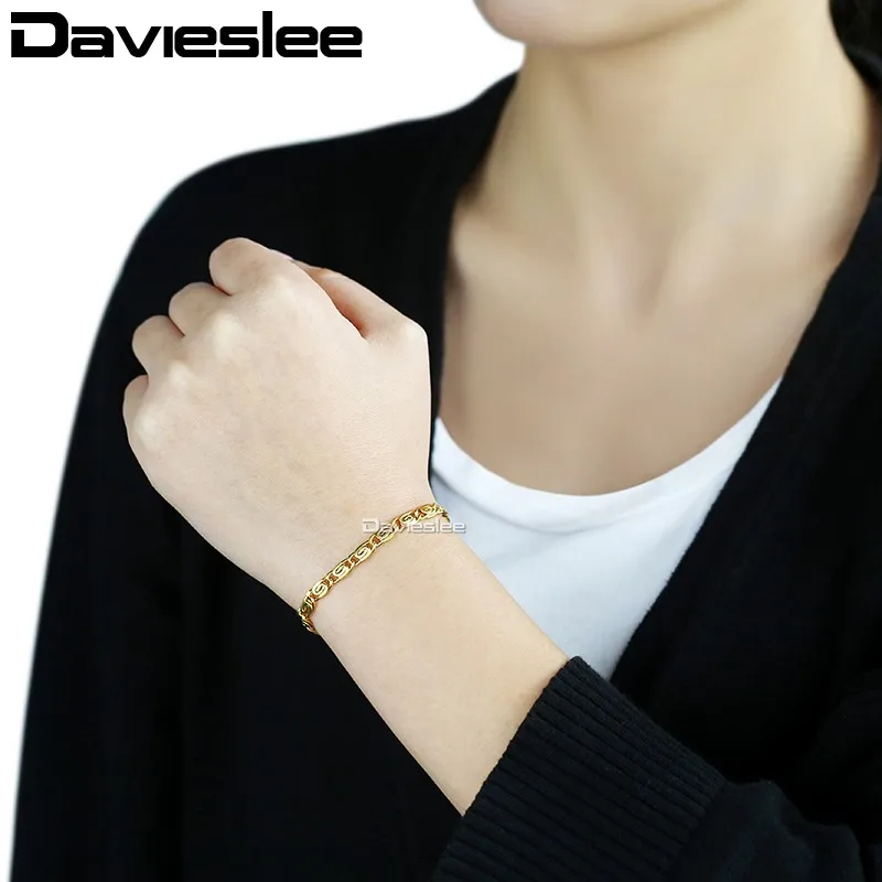 Женский браслет с цепочкой 5 мм|necklace bracelet jewelry set|jewelry setsnecklace |