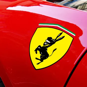 

2pcs New Funny Car Window Bumper Body Donkey Sticker Decal Styling Accessories Fit For Ferrari Ford Mustang