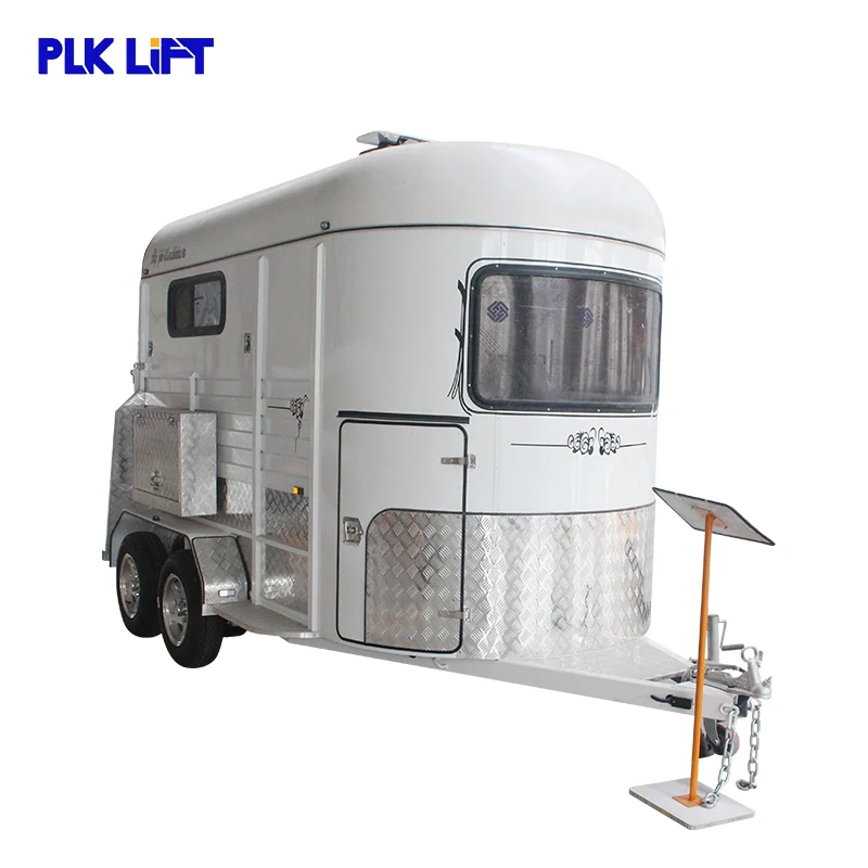 

Popular Three Horse Trailer/Camper Trailer with Bottom Cupboards