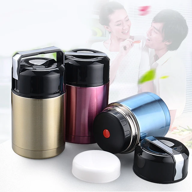 New Stainless Steel Thermos Cup Food With Containers Insulated Thermal  Lunch Box Soup Mug Container Steel Vacuum Flask Thermos - Vacuum Flasks &  Thermoses - AliExpress