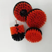 4 шт. электрическая насадка в виде щетки оранжевого цвета мощный жесткий очищающий Набор для очистки для поверхности ванной комнаты Набор ручных инструментов дропшиппинг