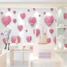 3D персик сердце тема стены профессиональное производство высококачественных фресок производители, обои Фотообои