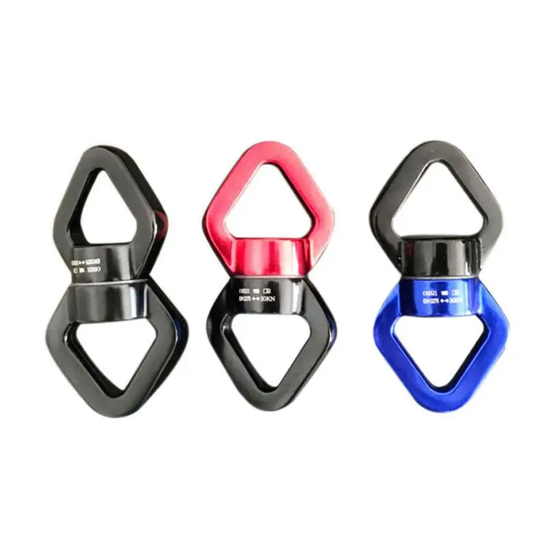 

10 Pcs 360° Safety Ring Hanging Tree Swing Dance Hammock Rock Climbing Rope Swivel Rotary Connector Rappel Device