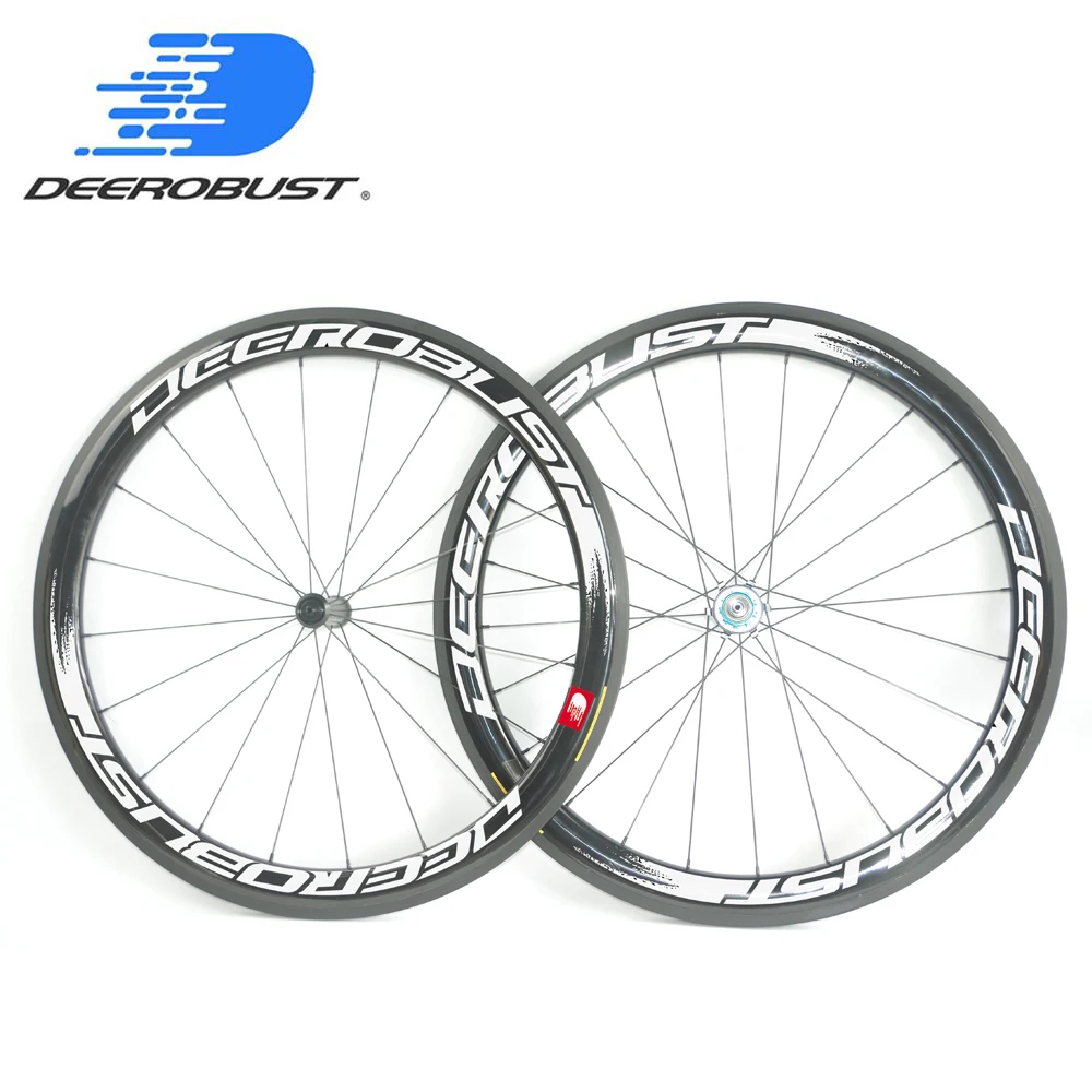 

1378g HIGH-END 700c 50mm x 25mm Tubeless Clincher Road Bike Carbon Wheels Bicycle Wheel set Straight Pull Hubs 20 24 Holes UD 3K