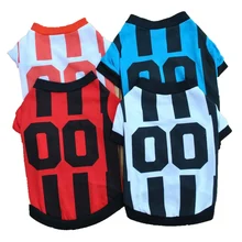 Аксессуары Для собак Дешевые Собака Спорт Джерси Футбол Одежда Для Собак Katten Kleding Домашних животных Майка Для Щенка Домашних Животных Тедди Пудель E