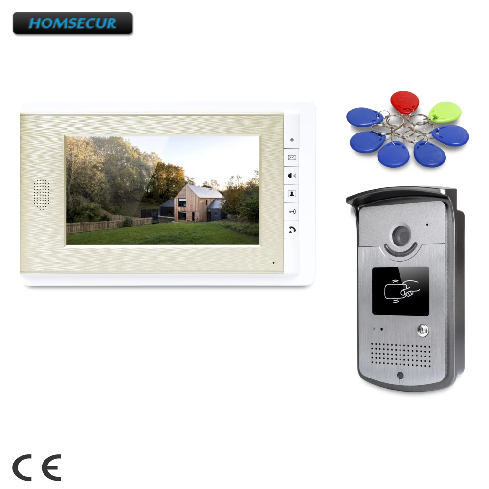 

HOMSECUR 7inch Wired Video Door Entry Phone Call System with Intra-monitor Audio Intercom : XC001+XM708-G