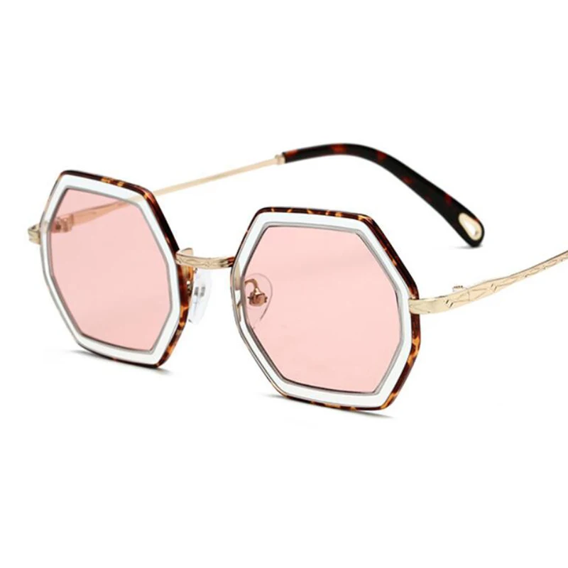 Роскошные шестигранные солнцезащитные очки итальянский бренд ретро очки 90s знаменитостей женские маленькие квадратные солнцезащитные очки oculos feminino