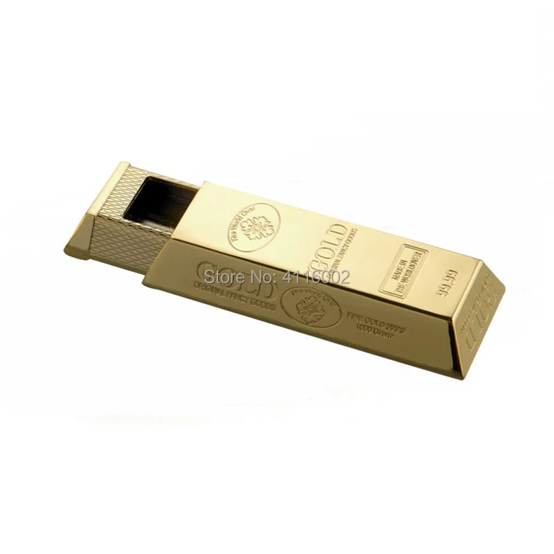 

Mini gold bar shaped ash tray portable outdoor ashtray Zinc alloy environmentally sound and reusable ashtray