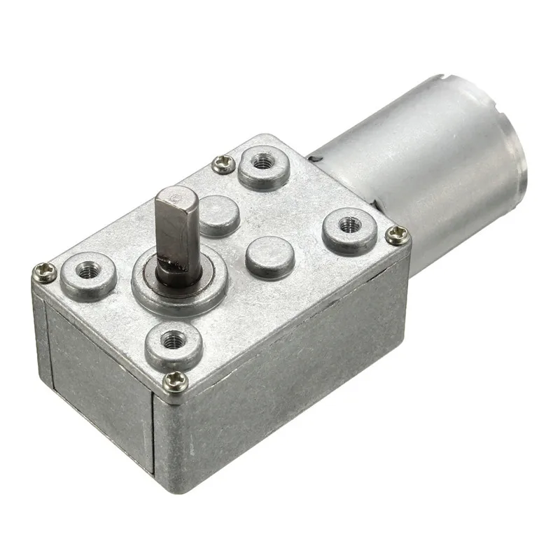 

12V DC 2Rpm High Torque Geared Motor Metal Reversible Torque Turbo Worm Reducer DC Motor New Arrival