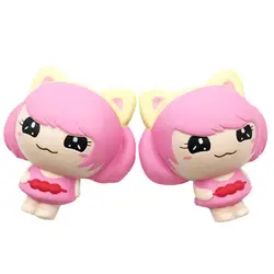 Мягкие игрушки Squishies Kawaii розовый для маленьких девочек медленно растущие фрукты Ароматические снятие стресса Smooshy мягкие игрушки scuishies blandos