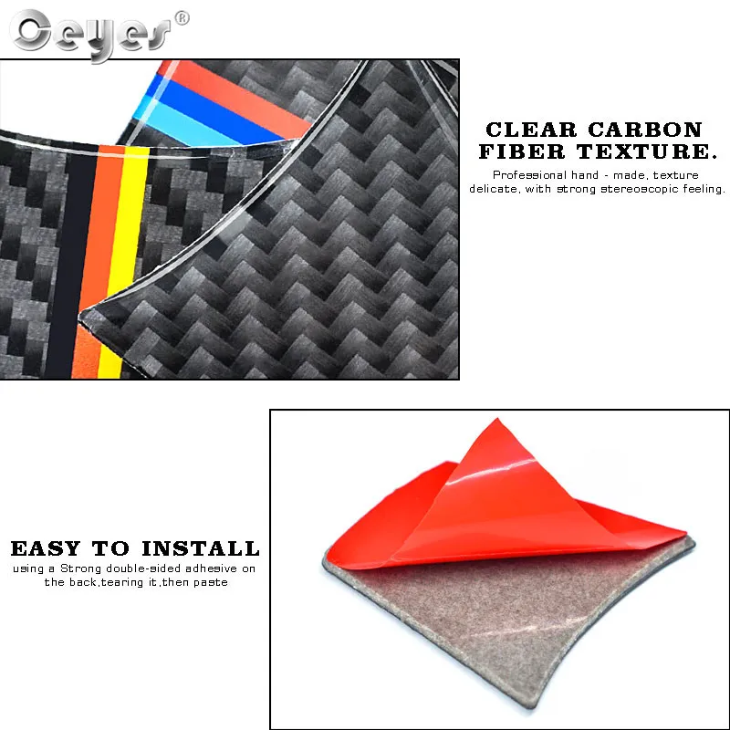 Car carbon fiber steering wheel sticker for BMW Z4 (17)