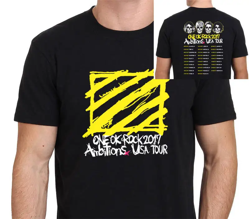 

Customised T Shirts O-Neck Short One Ok Rock Ambitions Us Premium Mens Tee Shirts