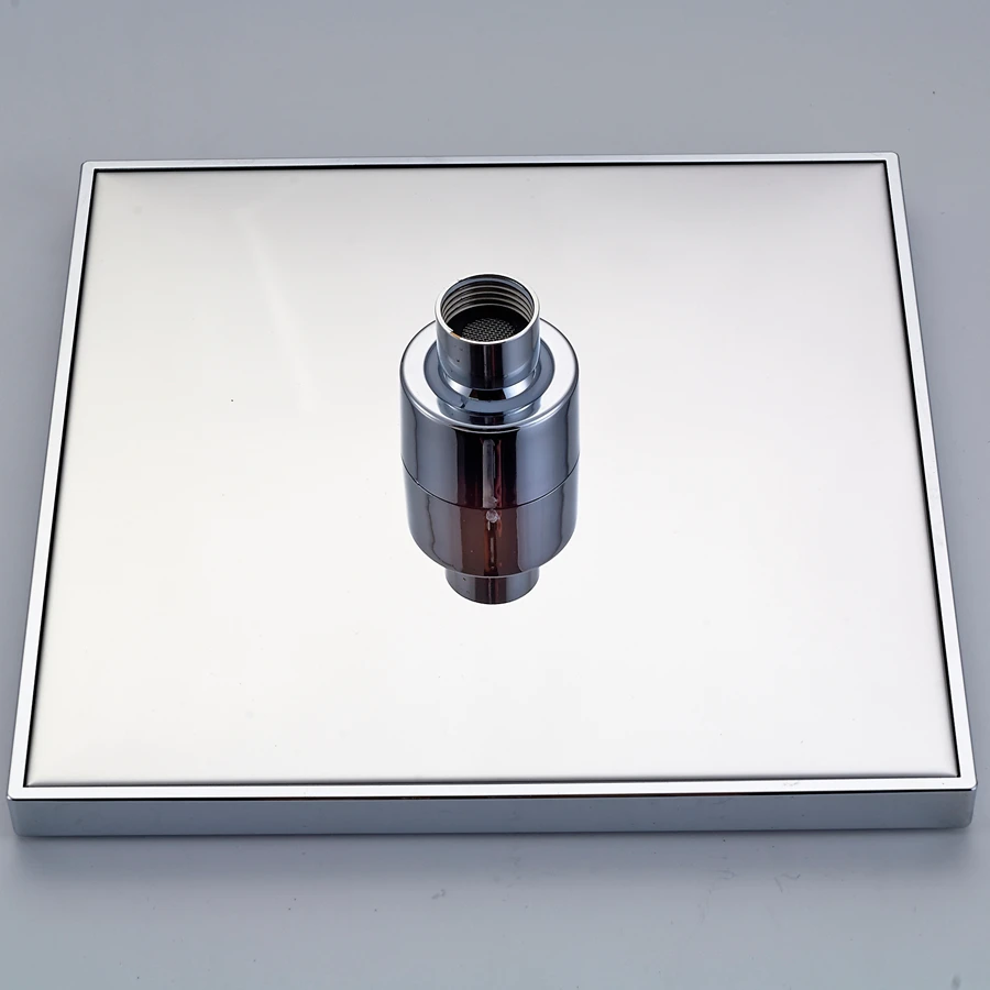 Buy 8 Inch Square ABS Rainfall Shower Head Plastic Chrome Rain Shower