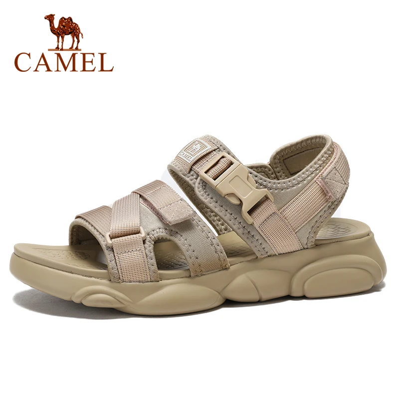 Мужские сандалии CAMEL светло коричневые повседневные пляжные модная простая и