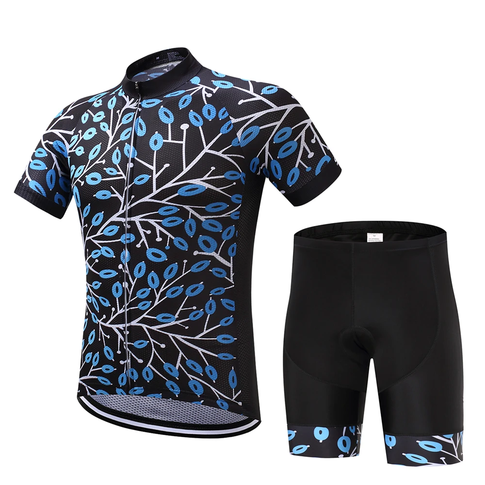 Men's Cycling Jersey Short Sleeve Sports Sportwears Shorts Set Bicycle