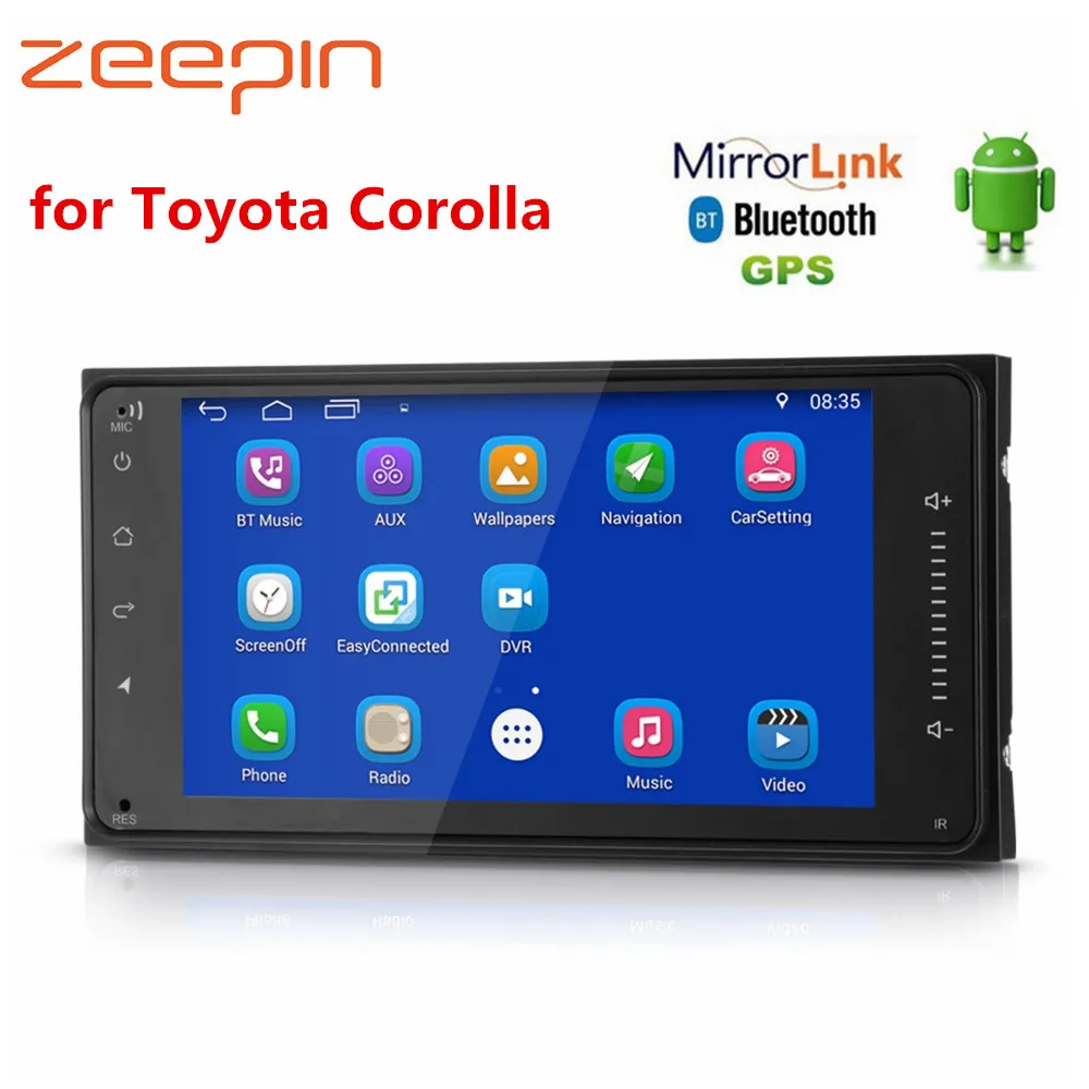 

GPS Navigation WiFi Car Multimedia Player for Toyota Corolla rav4 Android 7.1 Bluetooth 4.0 Car Radio FM AM Universal Auto Radio