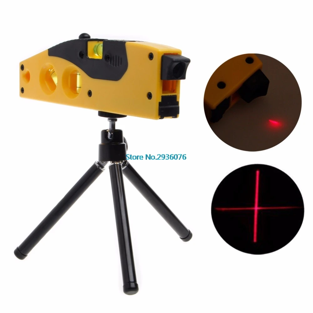 

OOTDTY Mini Line Laser Level Marker TD9B 160 degree Laser Range with Adjustable Tripod MAR18_15