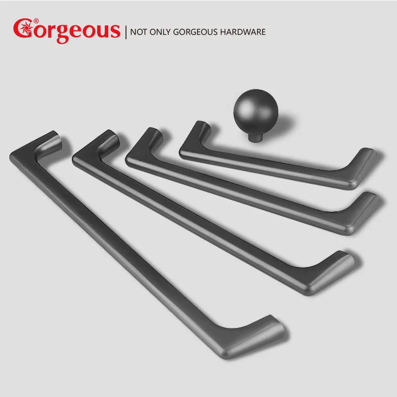 

Gorgeous Zinc Alloy Wardrobe door handle modern minimalist cabinet door handle Single hole drawer hardware handle