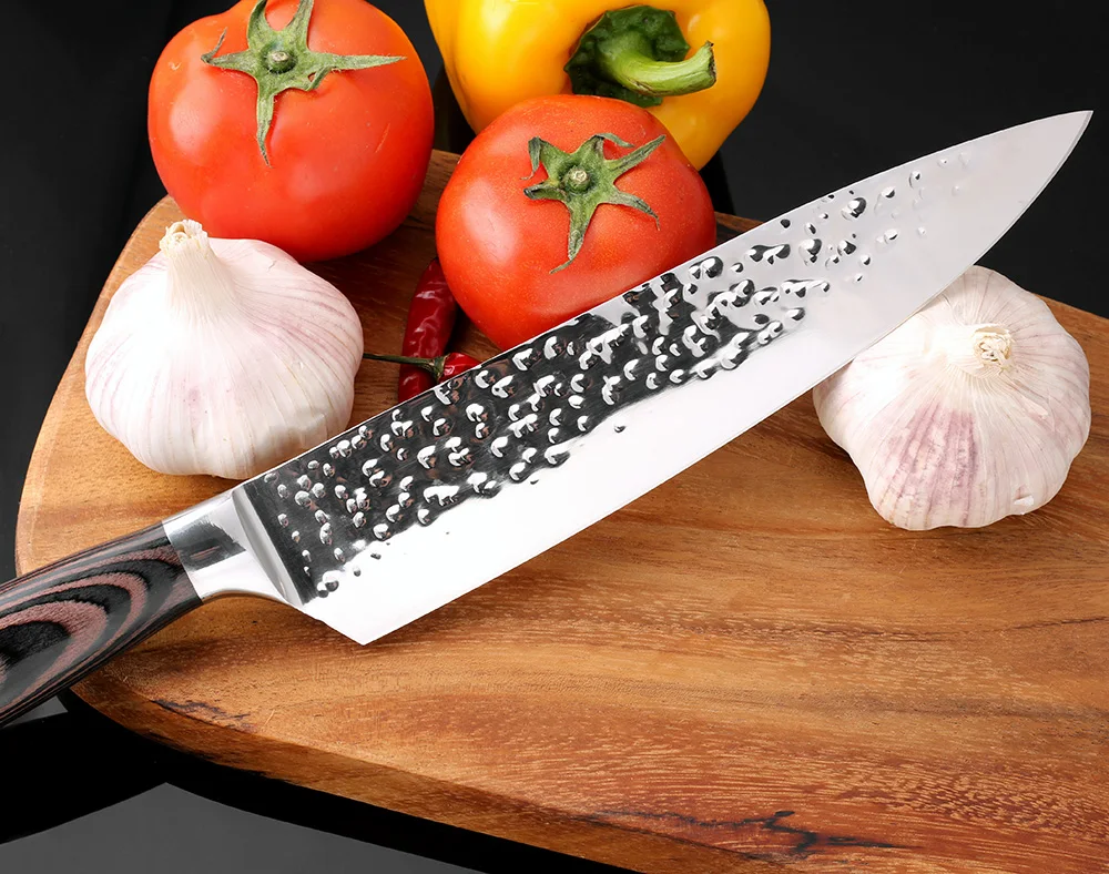 XITUO 8 Inch Forged Mirror Steel Chef Knife Stainless Steel Professional Kitchen Knife Dining&Bar Home Knives Paring Very Sharp