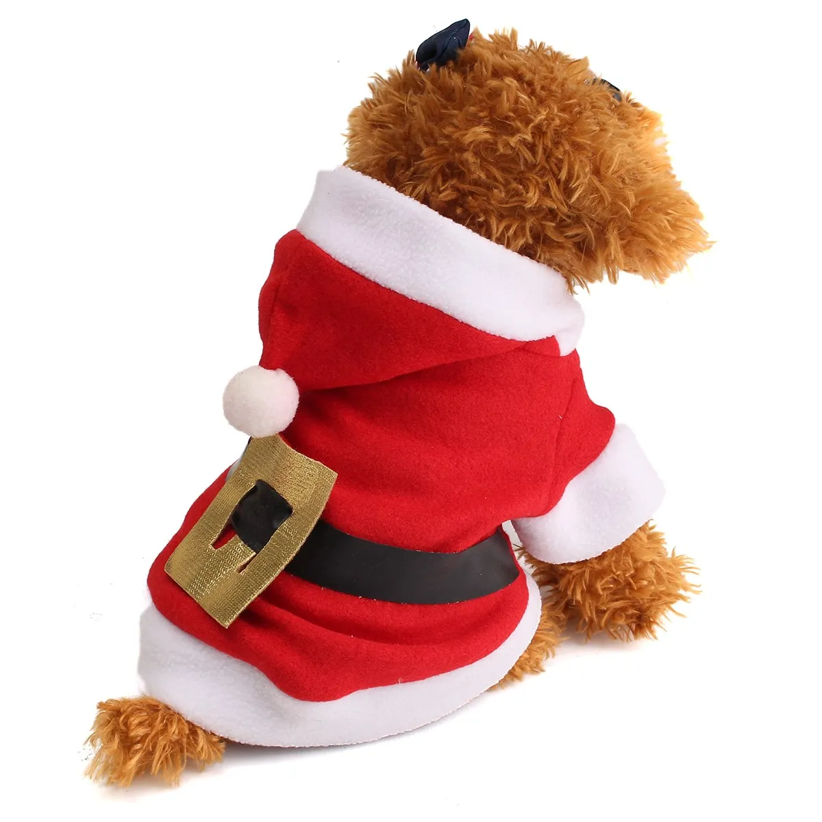 Pet Costume Santa Claus XS/S/M/L Puppy Dog Christmas Party Clothes